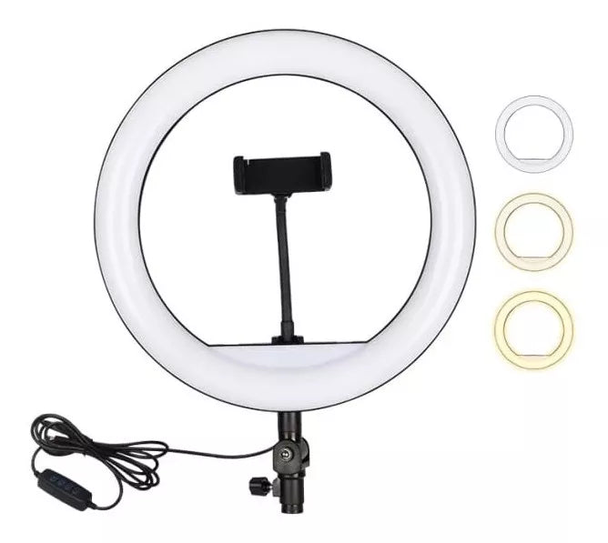 Aro De Luz Led 26 Cm Tripode 21 M